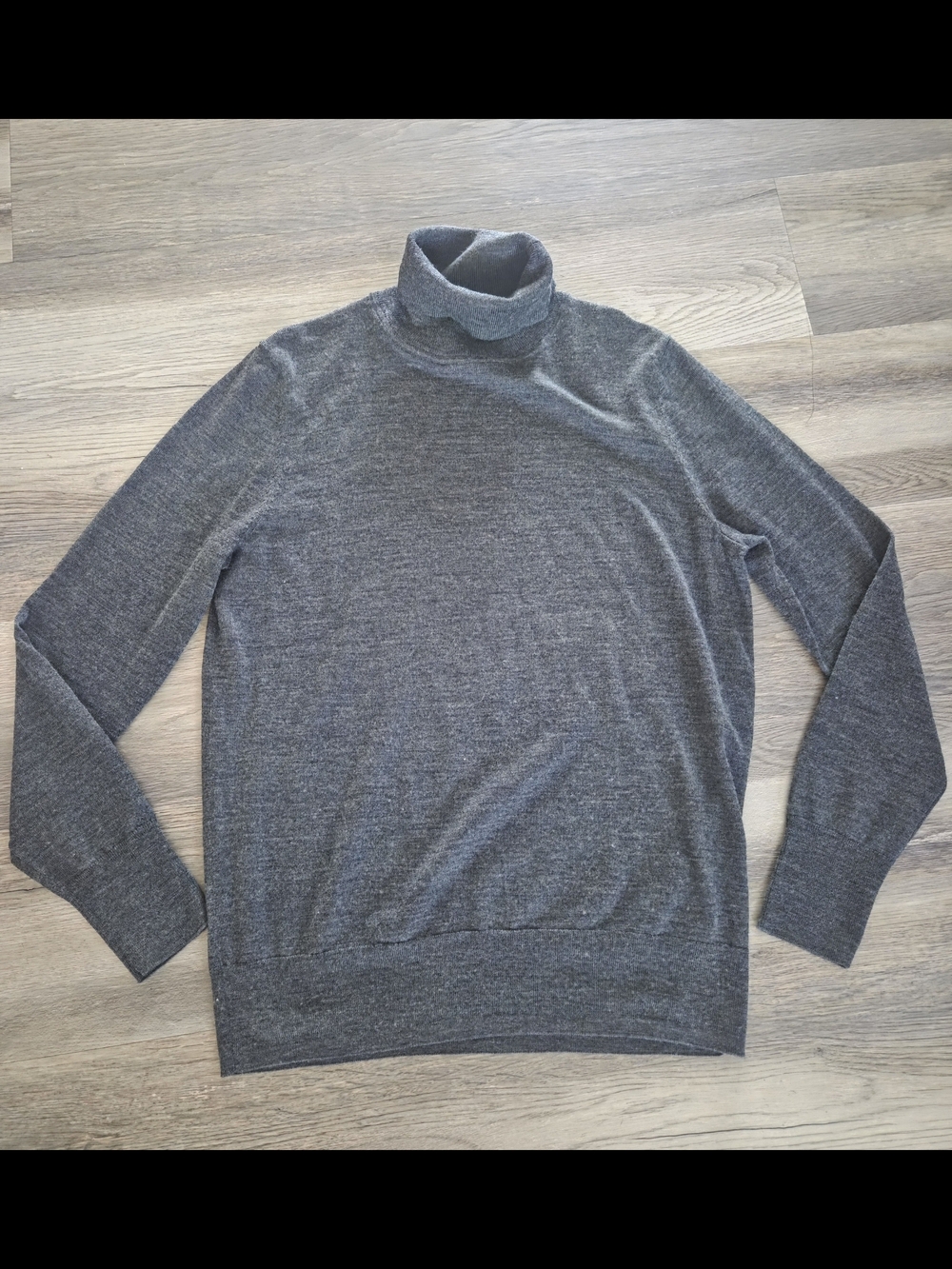 Gap Sweater Large Tall Turtleneck Extra Fine Merino Wool Knit Pullover Timeless